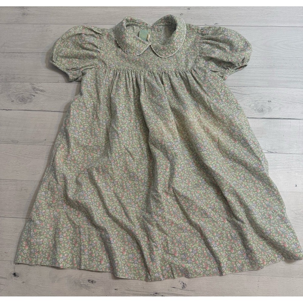 Francine girls green floral dress